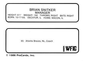 Buy Brian Snitker Cards Online  Brian Snitker Baseball Price Guide -  Beckett