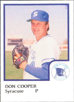 1986 ProCards Syracuse Chiefs #NNO Don Cooper Front