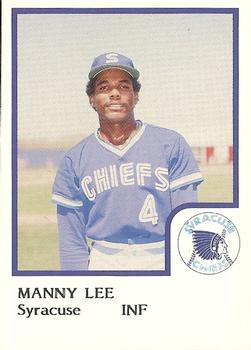 1986 ProCards Syracuse Chiefs #NNO Manny Lee Front