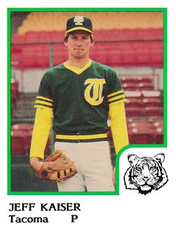 1986 ProCards Tacoma Tigers #10 Jeff Kaiser Front