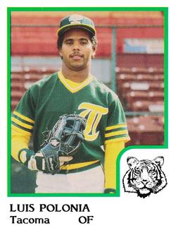 1986 ProCards Tacoma Tigers #17 Luis Polonia Front