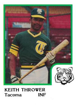 1986 ProCards Tacoma Tigers #22 Keith Thrower Front
