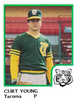 1986 ProCards Tacoma Tigers #25 Curt Young Front