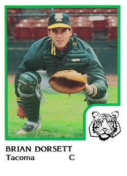 1986 ProCards Tacoma Tigers #3 Brian Dorsett Front