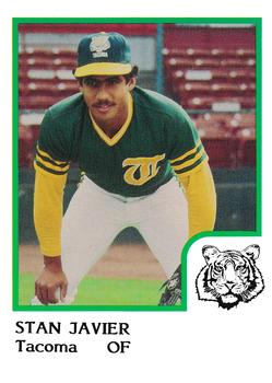 1986 ProCards Tacoma Tigers #9 Stan Javier Front