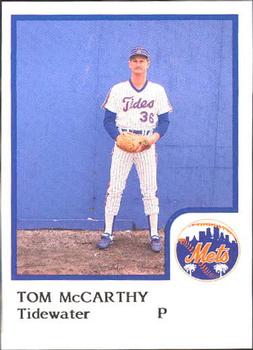 1986 ProCards Tidewater Tides (Mets Logo) #NNO Tom McCarthy Front