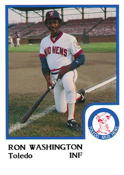1986 ProCards Toledo Mud Hens #23 Ron Washington Front