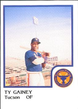 1986 ProCards Tucson Toros #5 Ty Gainey Front
