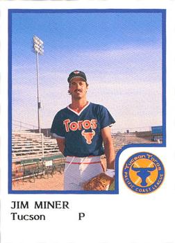 1986 ProCards Tucson Toros #14 Jim Miner Front