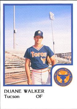 1986 ProCards Tucson Toros #23 Duane Walker Front