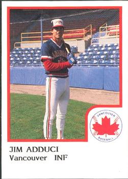1986 ProCards Vancouver Canadians #1 Jim Adduci Front