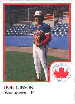 1986 ProCards Vancouver Canadians #12 Bob Gibson Front