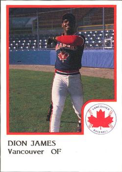 1986 ProCards Vancouver Canadians #13 Dion James Front
