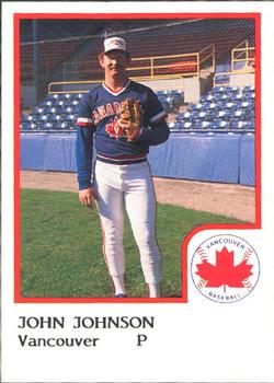 1986 ProCards Vancouver Canadians #14 John Johnson Front