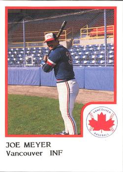 1986 ProCards Vancouver Canadians #17 Joe Meyer Front