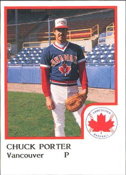 1986 ProCards Vancouver Canadians #22 Chuck Porter Front