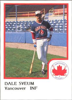 1986 ProCards Vancouver Canadians #25 Dale Sveum Front