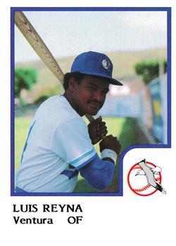 1986 ProCards Ventura Gulls #NNO Luis Reyna Front