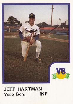 1986 ProCards Vero Beach Dodgers #9 Jeff Hartman Front