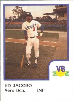 1986 ProCards Vero Beach Dodgers #12 Ed Jacobo Front