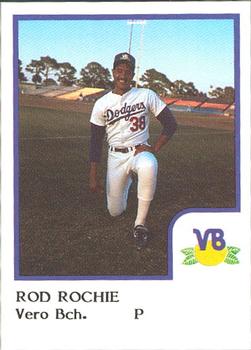 1986 ProCards Vero Beach Dodgers #20 Rod Roche Front