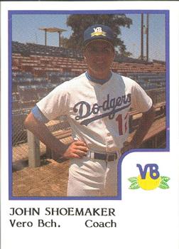 1986 ProCards Vero Beach Dodgers #23 John Shoemaker Front