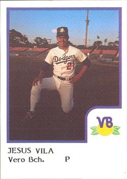 1986 ProCards Vero Beach Dodgers #26 Jesus Vila Front