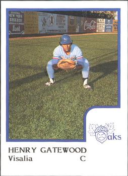 1986 ProCards Visalia Oaks #10 Henry Gatewood Front