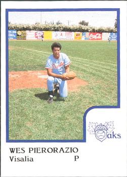 1986 ProCards Visalia Oaks #15 Wes Pierorazio Front