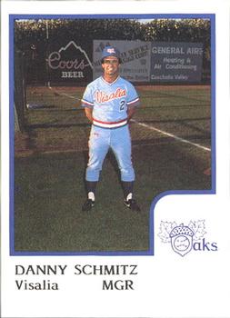 1986 ProCards Visalia Oaks #18 Danny Schmitz Front
