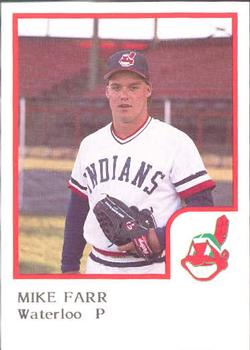 1986 ProCards Waterloo Indians #7 Mike Farr Front