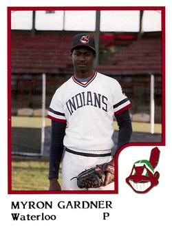 1986 ProCards Waterloo Indians #8 Myron Gardner Front