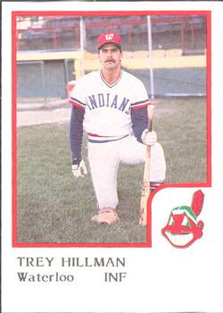 1986 ProCards Waterloo Indians #12 Trey Hillman Front