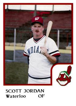 1986 ProCards Waterloo Indians #14 Scott Jordan Front