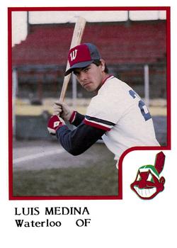 1986 ProCards Waterloo Indians #18 Luis Medina Front