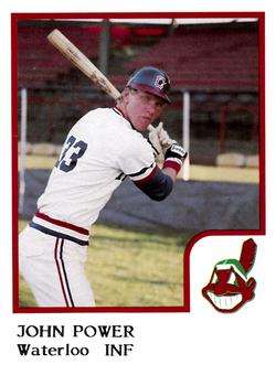 1986 ProCards Waterloo Indians #22 John Power Front
