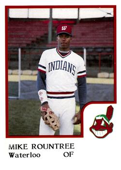1986 ProCards Waterloo Indians #23 Mike Rountree Front