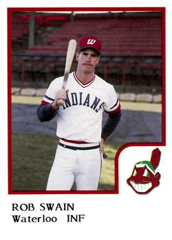1986 ProCards Waterloo Indians #26 Rob Swain Front