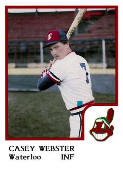 1986 ProCards Waterloo Indians #30 Casey Webster Front