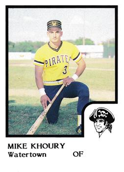 1986 ProCards Watertown Pirates #10 Mike Khoury Front