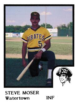 1986 ProCards Watertown Pirates #15 Steve Moser Front