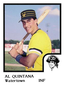 1986 ProCards Watertown Pirates #17 Al Quintana Front