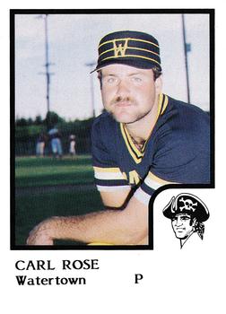 1986 ProCards Watertown Pirates #19 Carl Rose Front