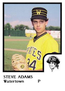 1986 ProCards Watertown Pirates #1 Steve Adams Front
