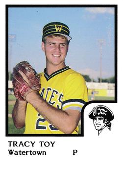1986 ProCards Watertown Pirates #24 Tracy Toy Front