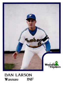 1986 ProCards Wausau Timbers #12 Dan Larson Front