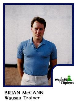 1986 ProCards Wausau Timbers #14 Brian McCann Front