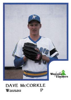 1986 ProCards Wausau Timbers #15 Dave McCorkle Front