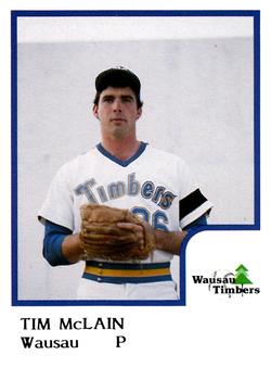 1986 ProCards Wausau Timbers #16 Tim McLain Front