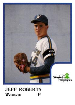 1986 ProCards Wausau Timbers #19 Jeff Roberts Front